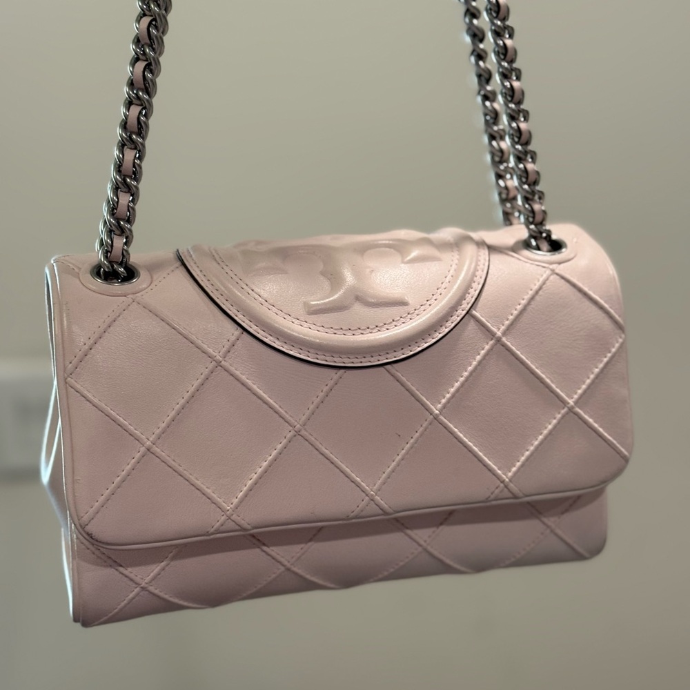 Tory Burch Pink Quilted Shoulder Bag
